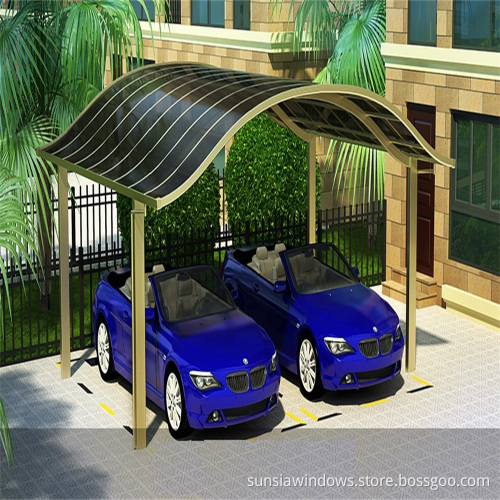 European Style Double Aluminum Carport